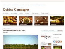 Tablet Screenshot of cuisine-campagne.com